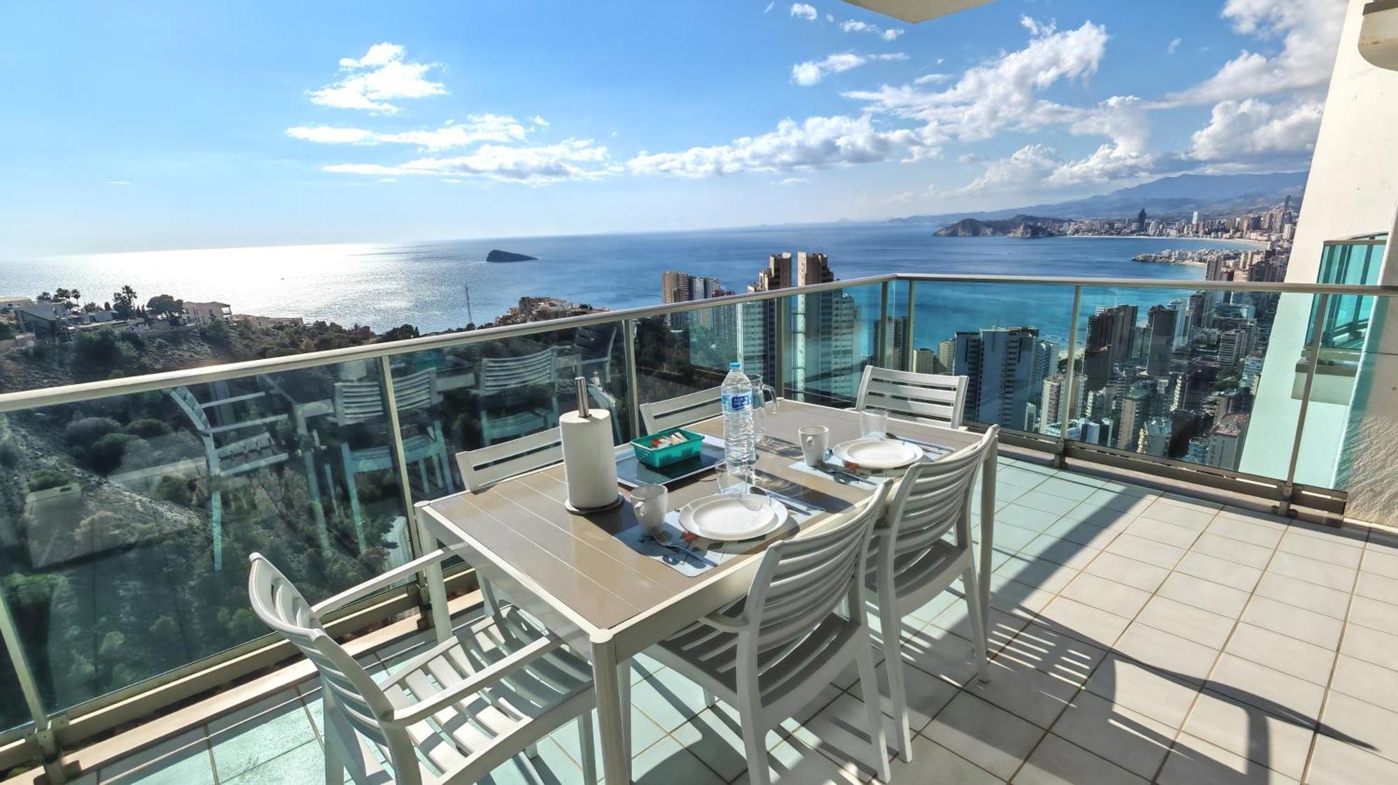 Appartamento Skyline 31 Terraza Privada Con Vistas Al Mar Benidorm Esterno foto