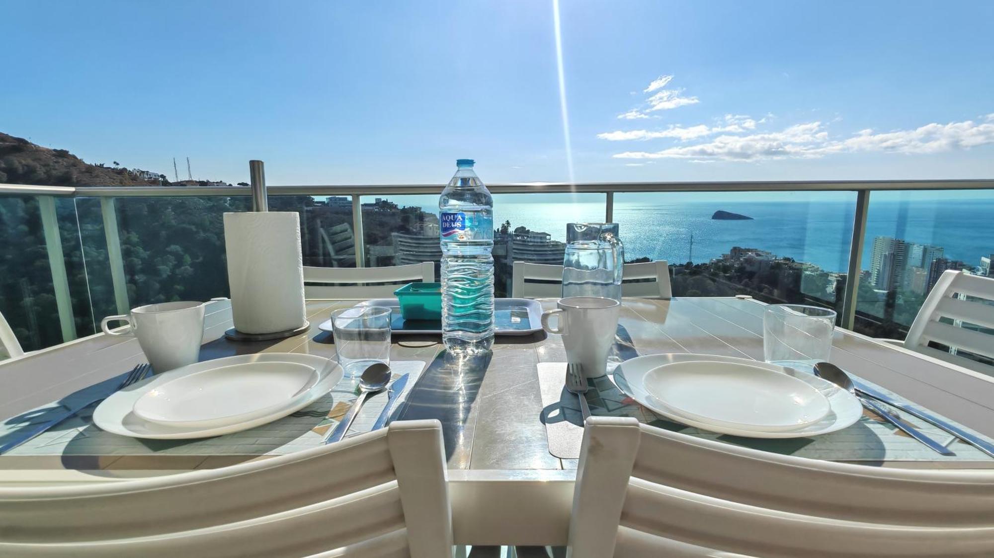 Appartamento Skyline 31 Terraza Privada Con Vistas Al Mar Benidorm Esterno foto
